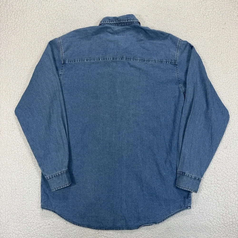 VTG Y2K Levi's Red Tab Denim Button Down Shirt Men's M Western Grunge Casual